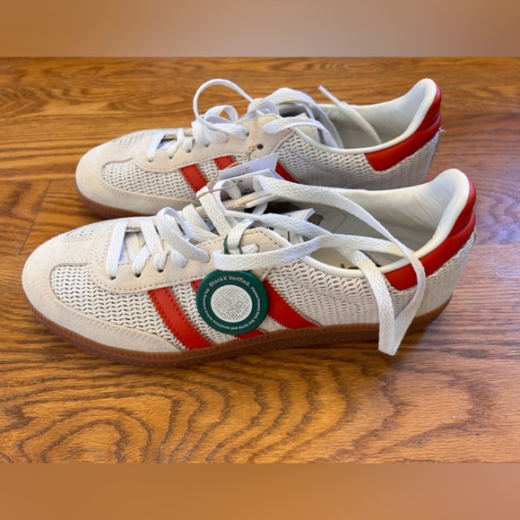 Adidas samba, crystal white preloved red, NWT, men’s size7 - Picture 8 of 12